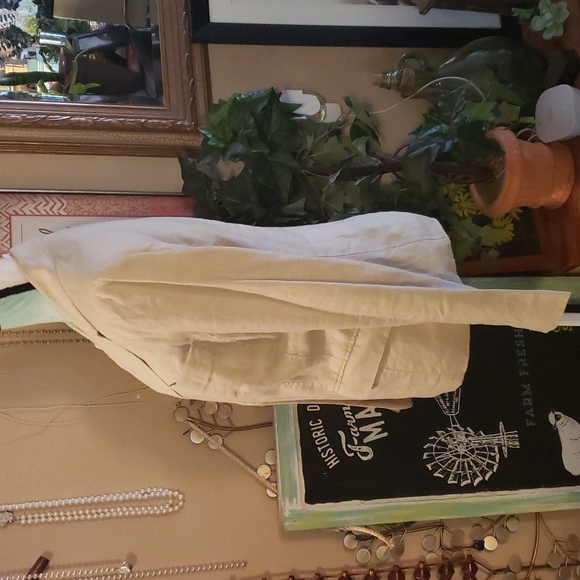 Merona Cream Blazer Jacket Size Medium - Picture 3 of 6